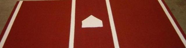 6x12 Clay Home Plate Mats